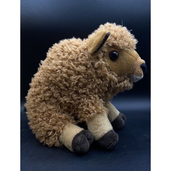 Wild Republic Buffalo Bison Tan Plush Stuffed Animal 11” 2016 - Picture 1 of 11